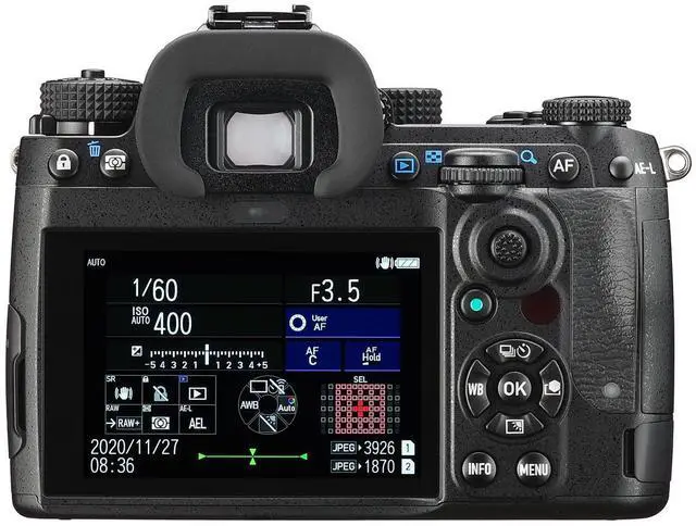 Alt view image 5 of 6 - Pentax K-3 Mark III DSLR Camera, Black with 55-300mm Lens with Battery Grip