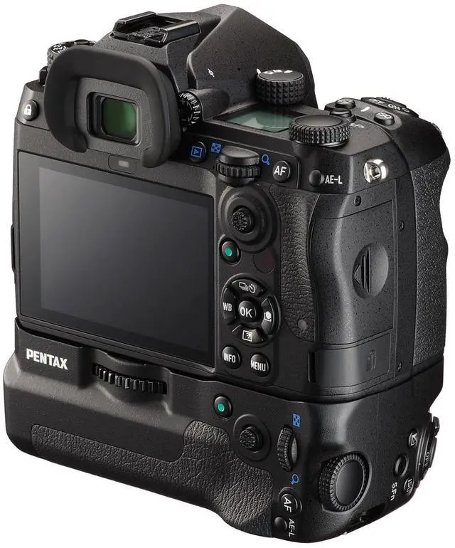 Alt view image 5 of 5 - Pentax K-3 Mark III APS-C-Format DSLR Camera , Black with Pentax D-BG8 Battery Grip, Black