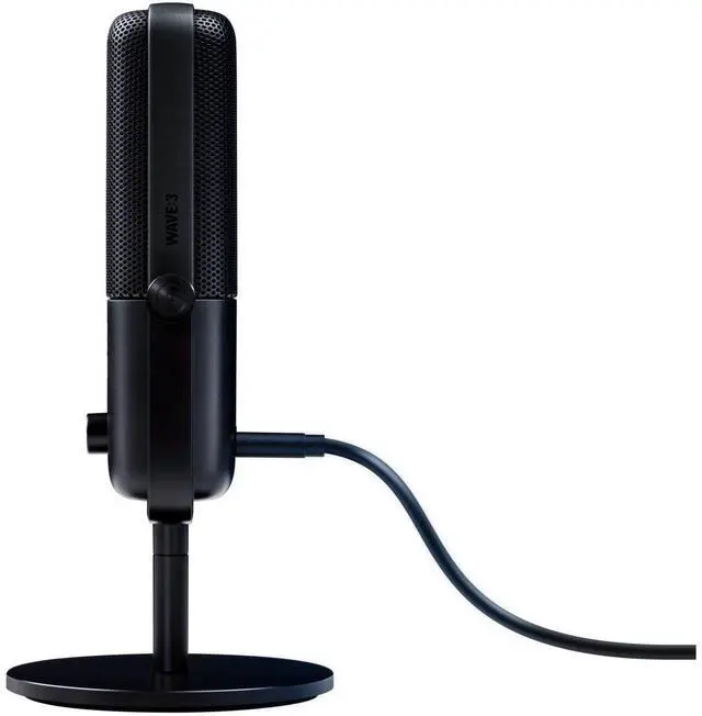 Alt view image 3 of 18 - Elgato Wave:3 - USB Condenser Microphone and Digital Mixer for Streaming, Recording, Podcasting - Clipguard, Capacitive Mute, Plug & Play for PC / Mac