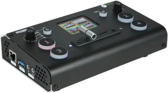 Alt view image 4 of 7 - RGBlink Mini+ 4-Ch HDMI Live Streaming Production Switcher with DSK, PTZ Control