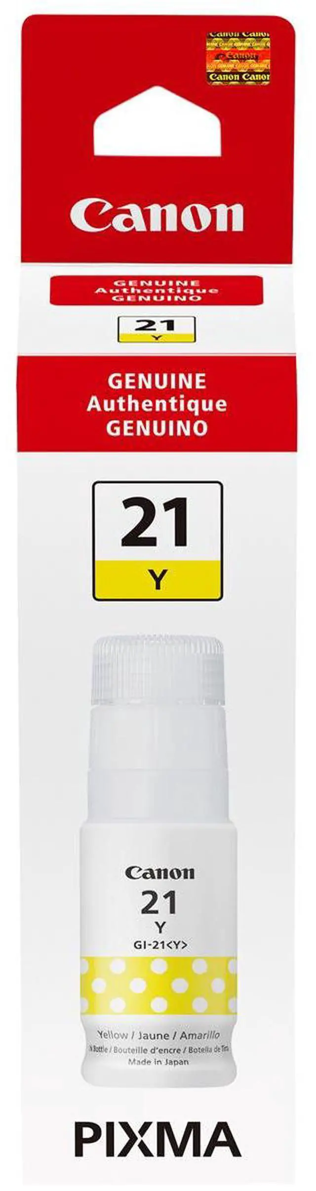 Alt view image 16 of 17 - Canon GI-21 Yellow Ink Tank 4539C001