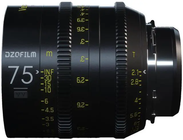 Alt view image 2 of 6 - DZOFILM Vespid Prime 75mm T2.1 Cinema Lens for PL & EF Mount