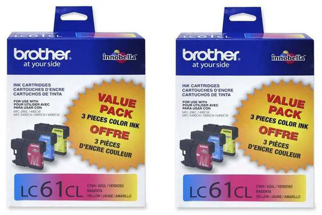 Main image of Brother 2 Pack LC613PKS Innobella Standard-Yield Cyan/Magenta/Yellow Ink Cartridge, 3-Pack