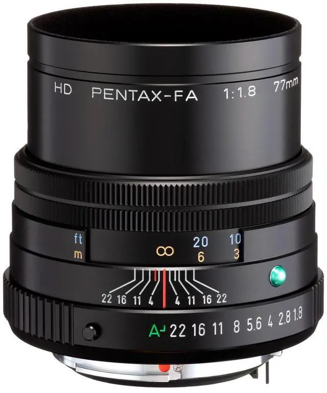 Main image of Pentax Pentax HD 77mmF1.8 Limited Black Limited Medium telephoto Prime Lens, High-Performance HD Coating, Round Diaphragm (27880)