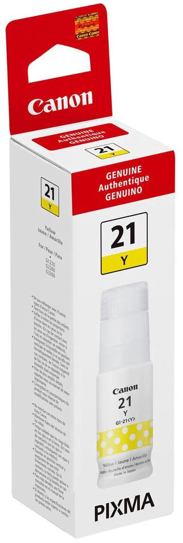 Alt view image 17 of 17 - Canon GI-21 Yellow Ink Tank 4539C001