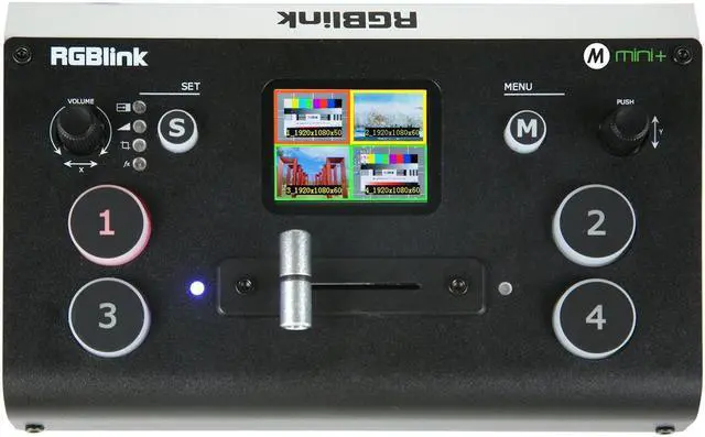 Alt view image 2 of 7 - RGBlink Mini+ 4-Ch HDMI Live Streaming Production Switcher with DSK, PTZ Control