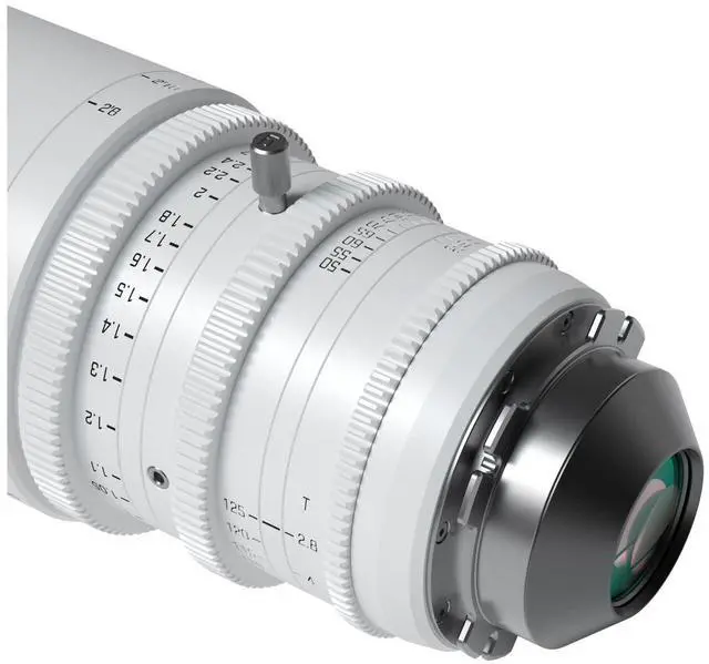 Alt view image 3 of 7 - DZOFILM Pictor 20-55mm and 50-125mm T2.8 Super35 Parfocal Cine Lens Bundle for PL Mount and Canon EF, White