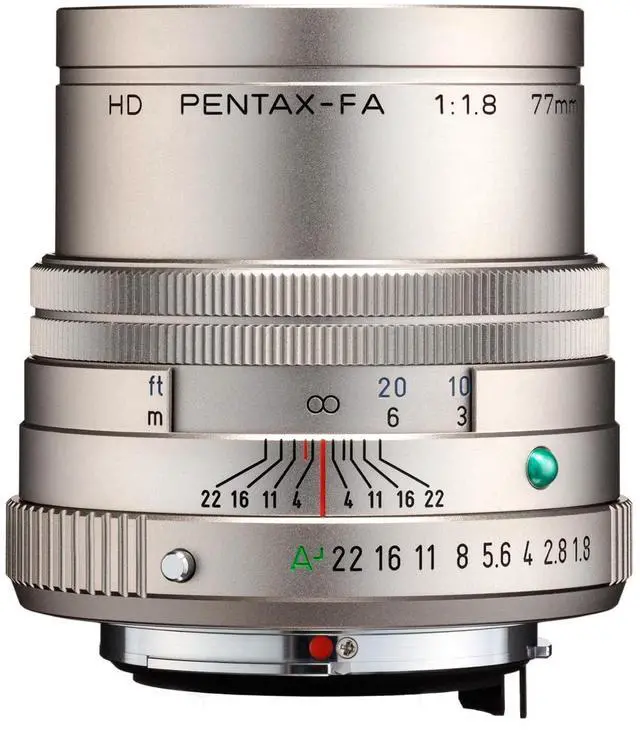 Alt view image 5 of 6 - Pentax HD Pentax-FA 77mm f/1.8 Limited Lens, Silver, Bundle with Hoya 49mm UV+CPL Filter Kit