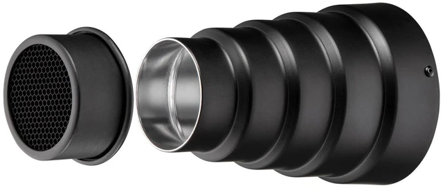 Alt view image 3 of 7 - Westcott Snoot with Honeycomb Grid for FJ200 & FJ80 (Includes FJ80 Mount) #4746