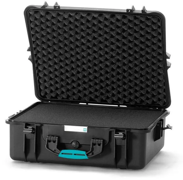 Alt view image 2 of 3 - HPRC 2700CUB Resin Hard Case with Cubed Foam, Black with Blue Handle