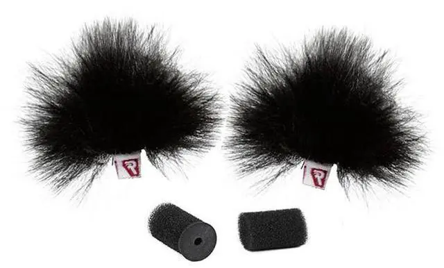 Main image of Rycote Ristretto Low-Profile Windjammer for Lavalier Mic Foams, Black