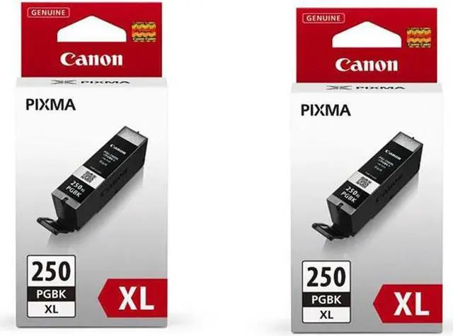 Main image of Canon 2 Pack PGI-250XL Pigment Black Ink Tank #6432B001 2