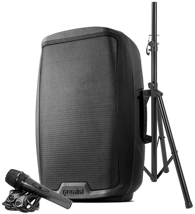 Alt view image 20 of 20 - Gemini AS2115BT 15 inch 2000W Active Bluetooth Loudspeaker with Stand