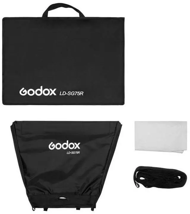 Alt view image 9 of 11 - Godox Rectangular Softbox with Eggcrate Grid for LR75R LED Panel