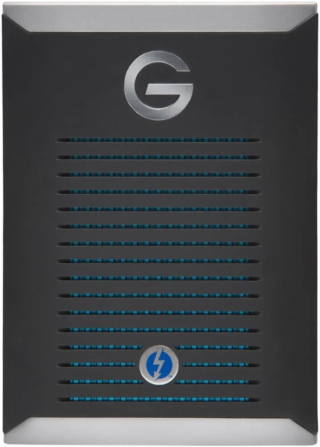 Alt view image 7 of 10 - G-Technology 1TB G-DRIVE Mobile Pro SSD Durable Portable External Storage, Thunderbolt 3 (0G10311)