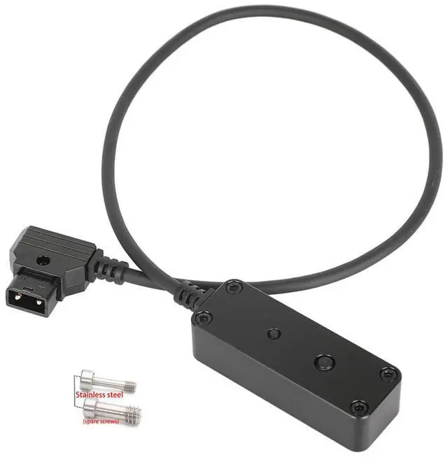 Alt view image 2 of 4 - CAMVATE D-Tap B-Type M to 3-Port F D-Tap P-Tap Hub Splitter, Black #C2616