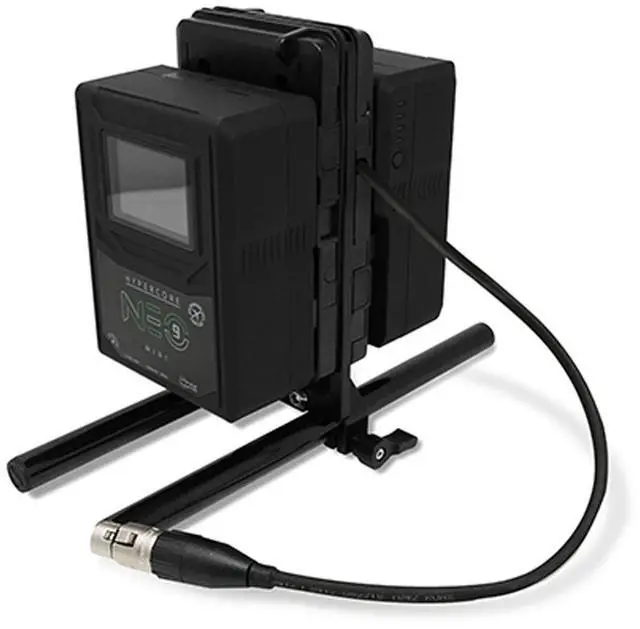 Alt view image 2 of 3 - Core SWX Dual V-Mount Battery Plate with 15mm LWS Rod Clamp and 4-Pin XLR Cable