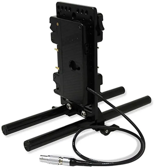 Main image of Core SWX 15mm Rail Mount Cheese Plate with Sharkfin 3-Stud Battery Plate and 18" 6-Pin RED LEMO Cable for RED DSMC2
