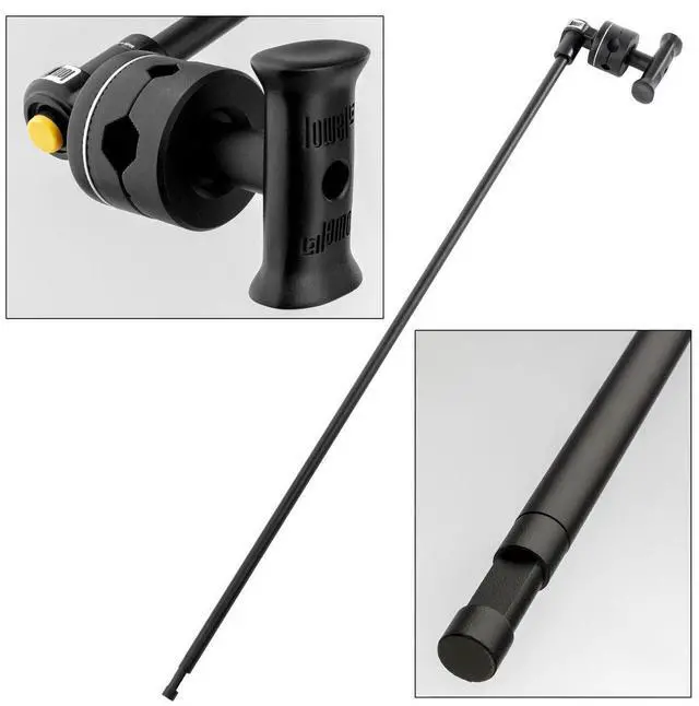 Alt view image 3 of 7 - Lowel 40" C-Stand Sliding Leg Kit with 2.5" Grip Head and 40" Grip Arm, Black