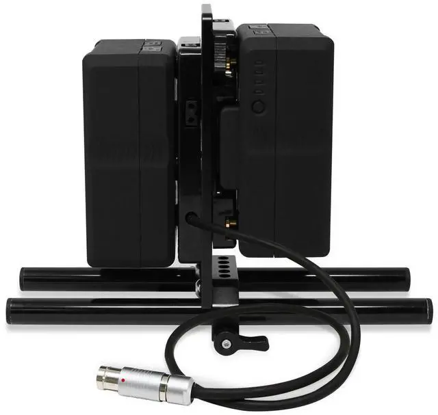 Alt view image 3 of 3 - Core SWX 15mm Rail Mount Cheese Plate with Sharkfin 3-Stud Battery Plate and 18" Arri Fischer 2-Pin Cable for Arri Cameras