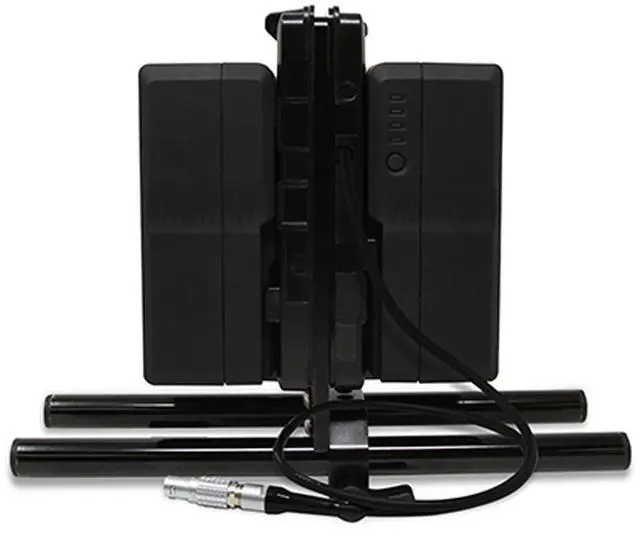 Alt view image 3 of 3 - Core SWX 15mm Rail Mount Cheese Plate with Sharkfin V-Mount Battery Plate and 18" 6-Pin RED LEMO Cable for RED DSMC2