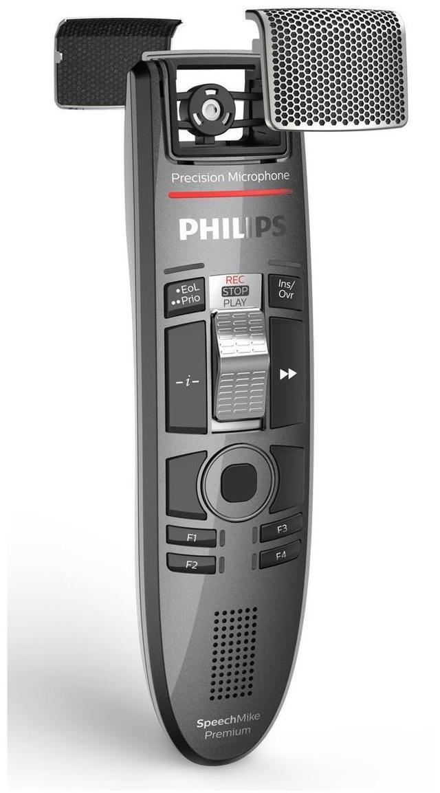Alt view image 5 of 7 - Philips SpeechMike Premium Touch Dictation USB Microphone with Integrated Barcode Scanner, Slide-Switch