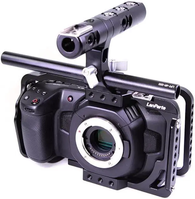 Alt view image 2 of 2 - Lanparte Full Cage for Blackmagic Pocket Cinema Camera 4K #BMPCC4K-C