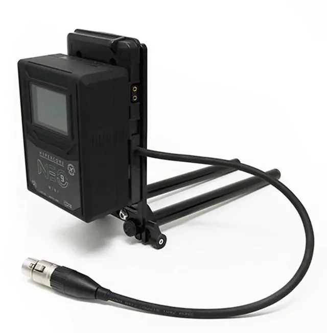 Alt view image 3 of 6 - Core SWX V-Mount Battery Plate with Cheese Plate, 15mm LWS Rod Clamp & 4-Pin XLR Cable