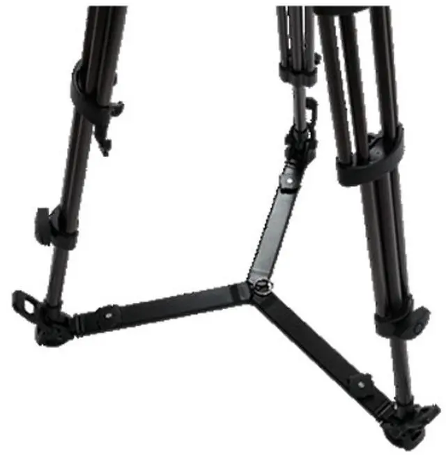 Alt view image 4 of 5 - Libec LX7 3-Section Aluminum Tripod with Pan/Tilt Fluid Head and Floor Spreader