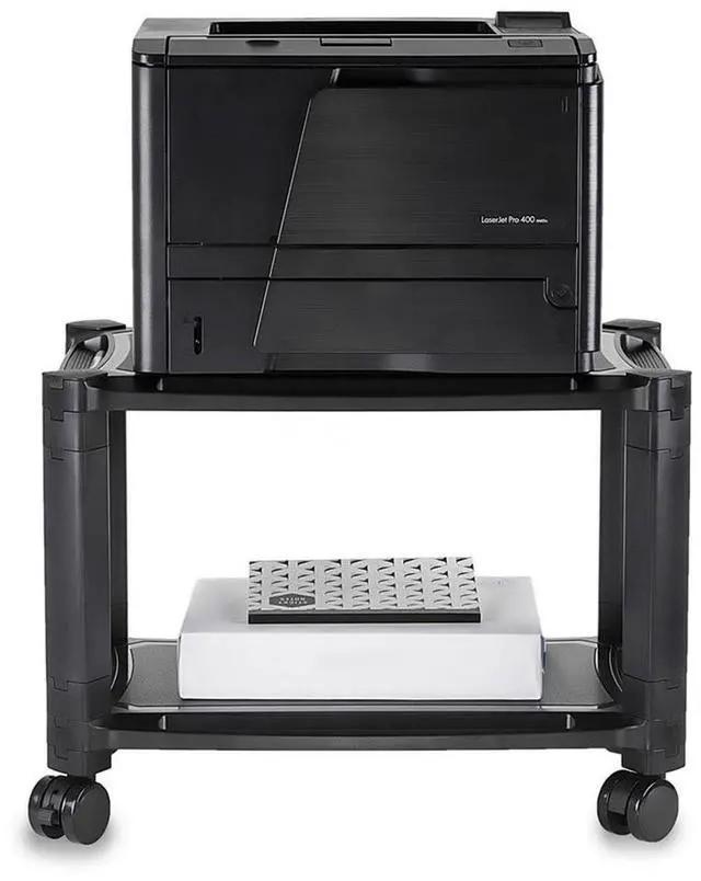 Alt view image 10 of 11 - Mount-It! Mobile Printer Stand with Wheels, 44 Lbs. Capacity
