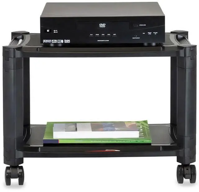 Alt view image 9 of 11 - Mount-It! Mobile Printer Stand with Wheels, 44 Lbs. Capacity