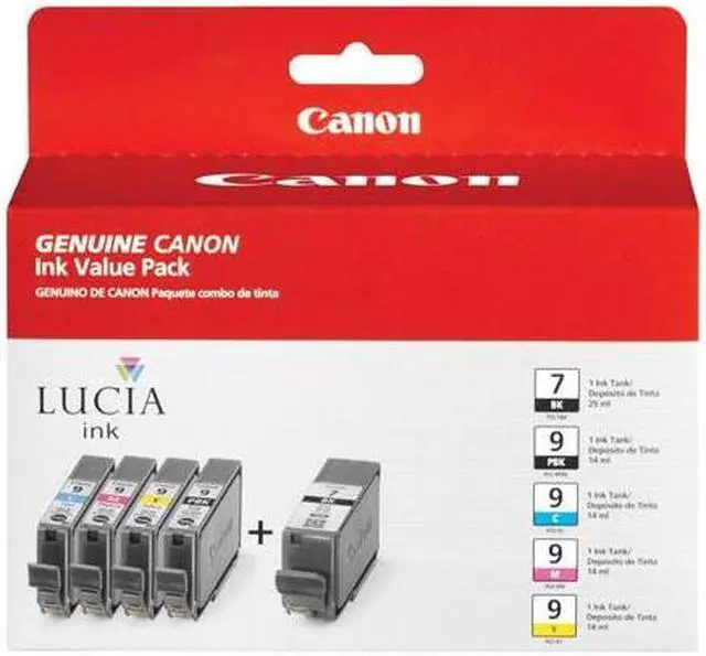 Alt view image 4 of 9 - Canon 1034B010AA Ink Cartridge - Black, Cyan, Magenta, Yellow, Photo Black