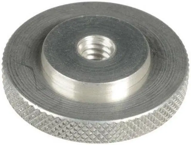 Alt view image 2 of 2 - WindTech M-6 Large Knurled Edge 1/4"-20 Locknut #M6