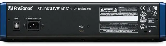 Alt view image 7 of 9 - PreSonus StudioLive AR12c 12-Channel USB-C Compatible Hybrid Audio Interface
