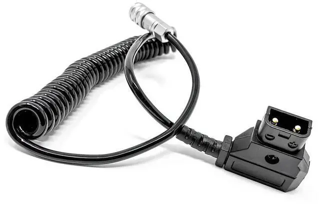 Main image of Kondor Blue Coiled D-Tap to BMPCC 4K/6K Power Cable, Black #KBWEIPUBM4KCOILBKFBM