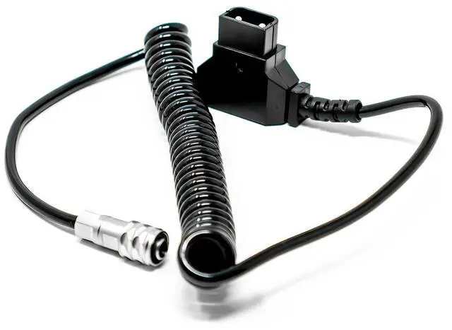 Alt view image 3 of 7 - Kondor Blue Coiled D-Tap to BMPCC 4K/6K Power Cable, Black #KBWEIPUBM4KCOILBKFBM