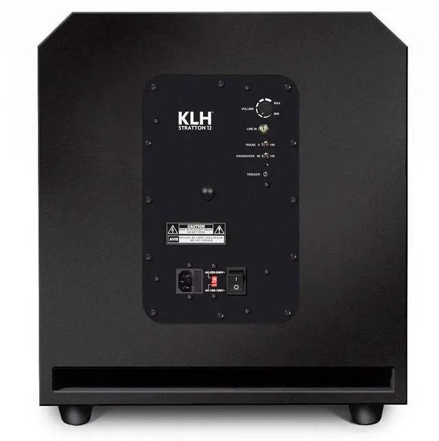 Alt view image 4 of 7 - KLH Stratton 12" 500W Powered Subwoofer, Carbon Black