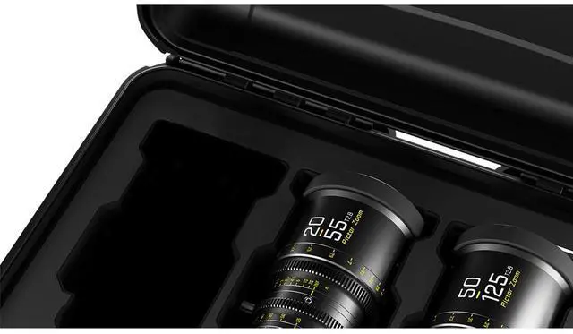Alt view image 2 of 9 - DZOFILM Pictor 20-55mm and 50-125mm T2.8 Super35 Parfocal Cine Lens Bundle for PL Mount and Canon EF, Black