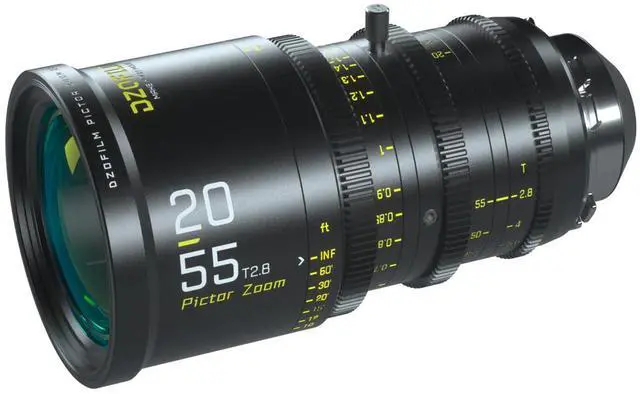 Alt view image 4 of 9 - DZOFILM Pictor 20-55mm and 50-125mm T2.8 Super35 Parfocal Cine Lens Bundle for PL Mount and Canon EF, Black