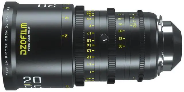 Alt view image 5 of 9 - DZOFILM Pictor 20-55mm and 50-125mm T2.8 Super35 Parfocal Cine Lens Bundle for PL Mount and Canon EF, Black
