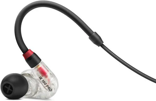 Alt view image 11 of 17 - Sennheiser IE 100 PRO In-Ear Monitoring Headphones (Clear)
