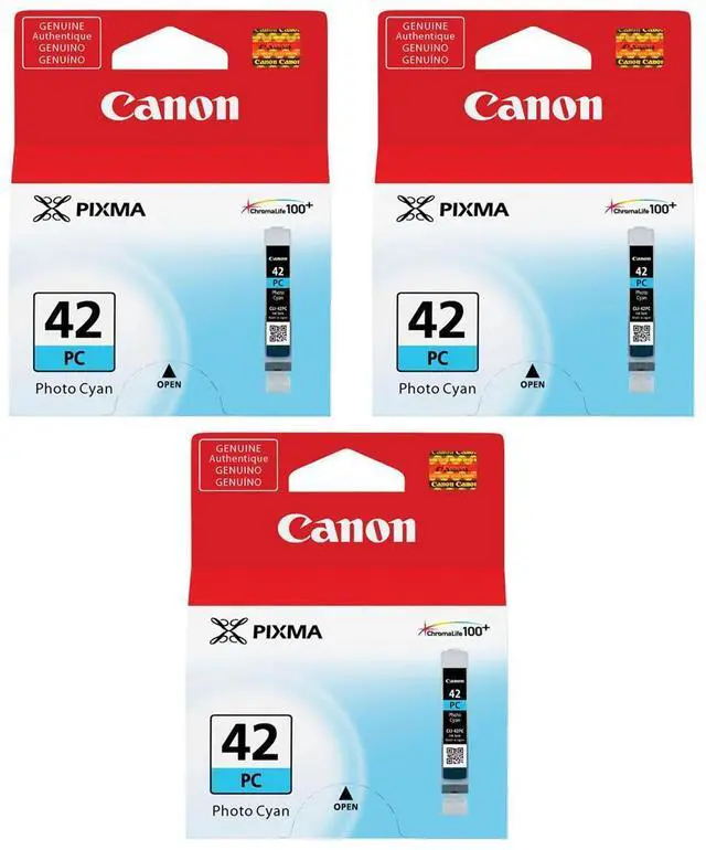 Main image of Canon CLI-42 Photo Cyan Ink Cartridge, 3-Pack