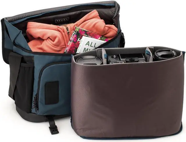 Alt view image 8 of 11 - Tenba DNA 16 Slim Messenger Bag 638-575 (BLUE)