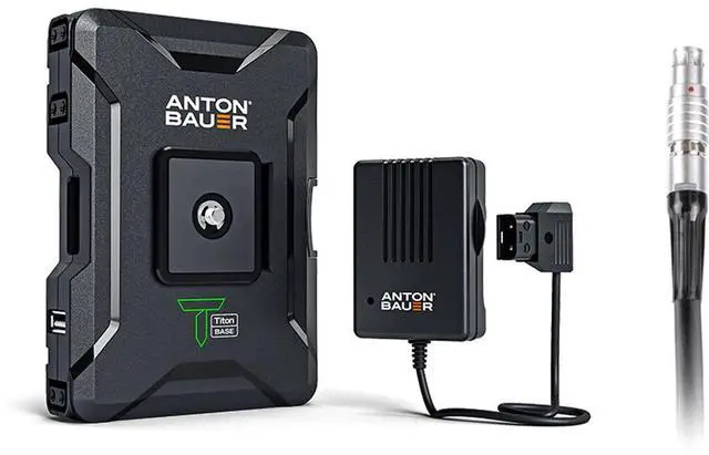 Main image of Anton Bauer Anton/Bauer Titon Base Kit, Compatible with Canon C100, C100mkII, C300, C50, LEMO Input, Lithium Battery Pack, Battery Replacement, Quick Release Battery