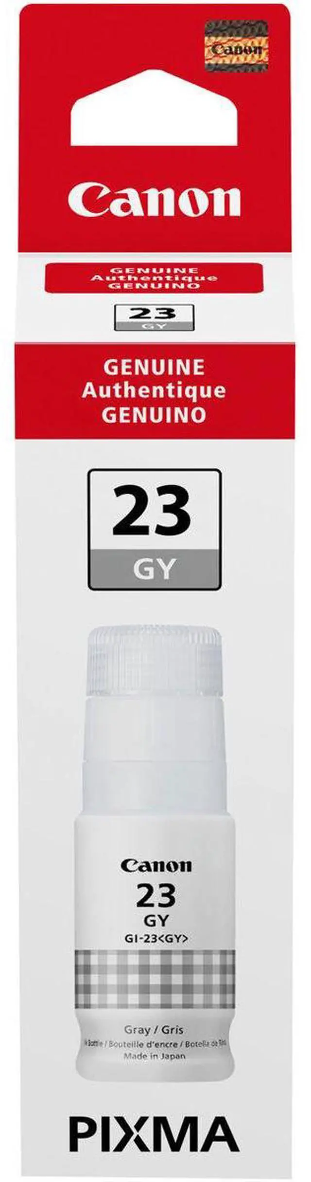 Alt view image 3 of 4 - Canon GI-23 Gray Ink Bottle for PIXMA G620 Wireless MegaTank Photo AIO Printer