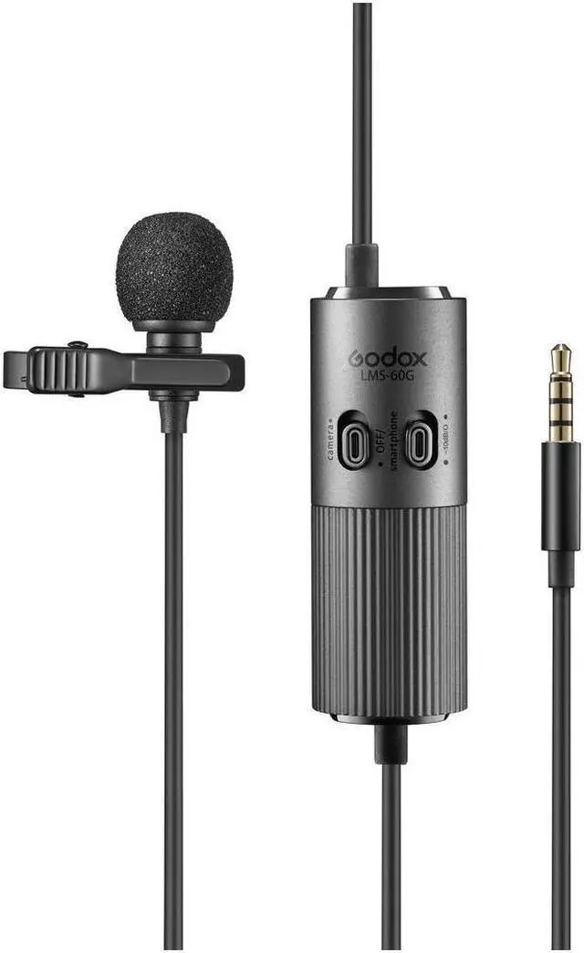 Main image of Godox LMS-60G Omnidirectional Lavalier Microphone with Adjustable Gain