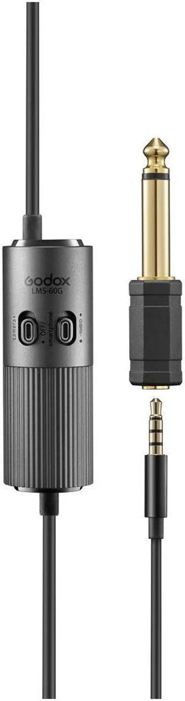 Alt view image 4 of 7 - Godox LMS-60G Omnidirectional Lavalier Microphone with Adjustable Gain