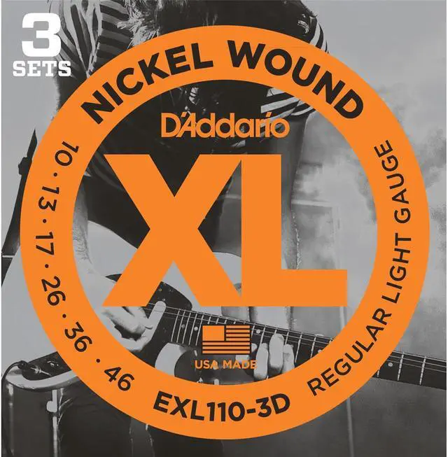 Alt view image 18 of 19 - D'Addario EXL110 Electric Guitar Strings - Light - 3 Pack