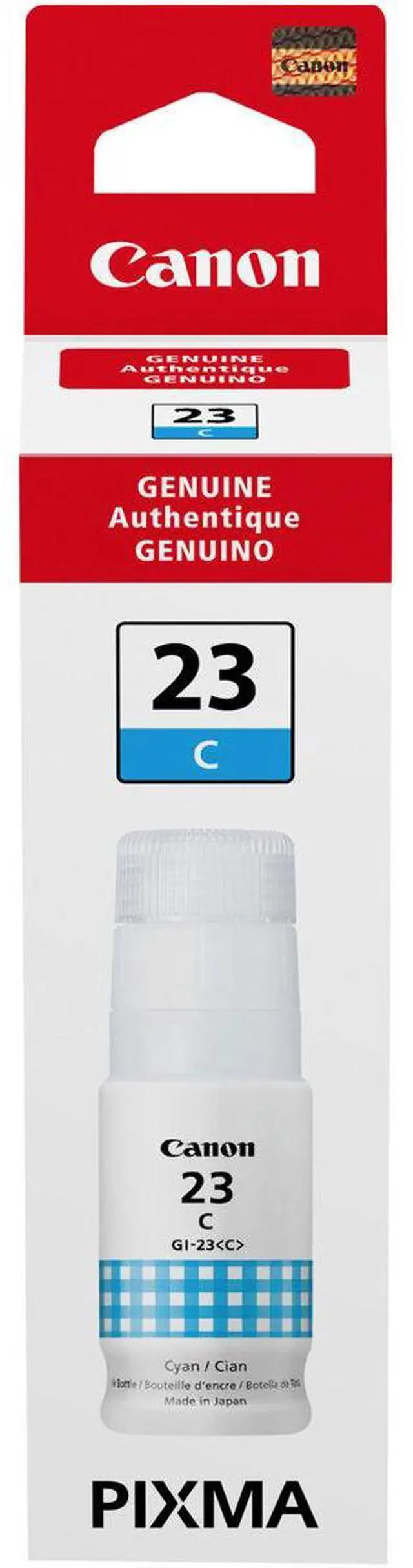 Alt view image 3 of 4 - Canon GI-23 Cyan Ink Bottle for PIXMA G620 Wireless MegaTank Photo AIO Printer