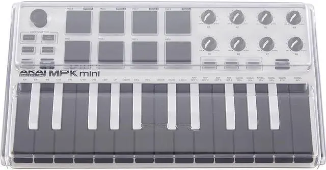 Alt view image 3 of 5 - Decksaver Cover for Akai MPK Mini MK2 Controller, Smoked/Clear